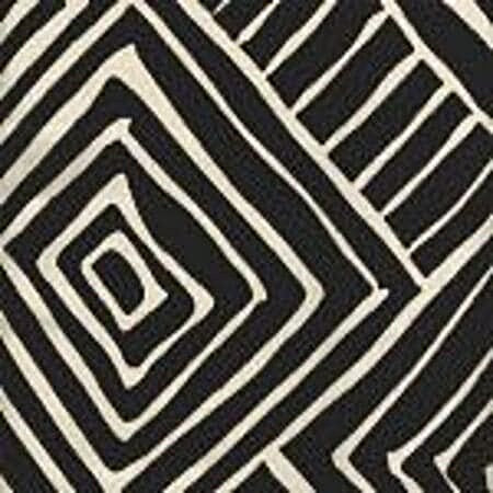 AC206-39 MELINDA Black on Tint Quadrille Fabric