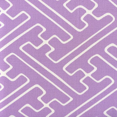 AC207-101 SAYA GATA Lavender on White Quadrille Fabric