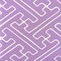 AC207-101 SAYA GATA Lavender on White Quadrille Fabric