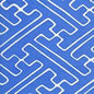 AC207-25 SAYA GATA French Blue on Tint Quadrille Fabric