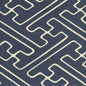 AC207-31 SAYA GATA Navy on Tint Quadrille Fabric