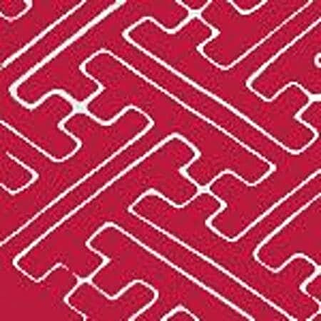 AC207-601 SAYA GATA Magenta on White Quadrille Fabric