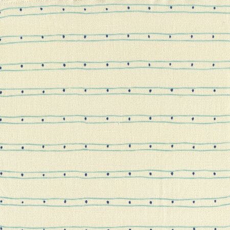 AC209-06 SOHO Turquoise Navy on Tint Quadrille Fabric