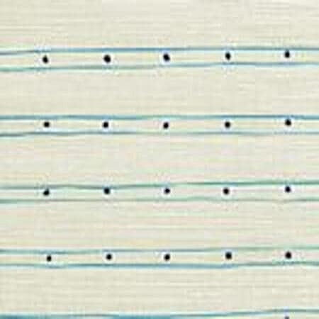 AC209-33 SOHO New Navy Turquoise on Tint Quadrille Fabric