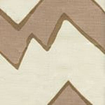 AC260-03 MONTECITO ZIG ZAG Taupe on Tint Quadrille Fabric