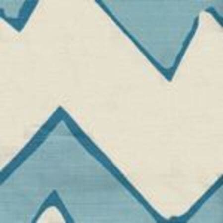 AC260-07 MONTECITO ZIG ZAG Turquoise on Tint Quadrille Fabric