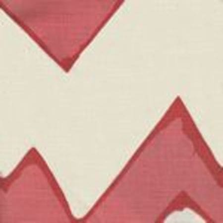 AC260-10 MONTECITO ZIG ZAG Coral on Tint Quadrille Fabric
