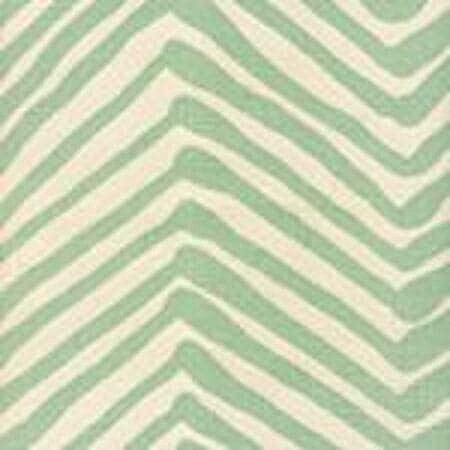 AC302-01 ZIG ZAG Aqua on Tint Quadrille Fabric