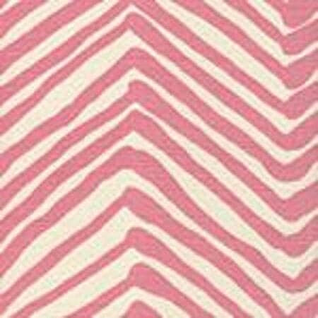 AC302-02 ZIG ZAG Pink on Tint Quadrille Fabric