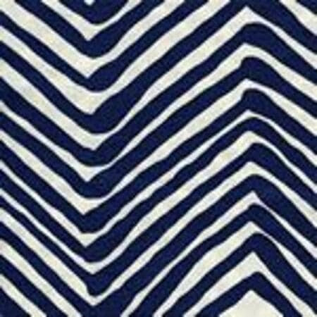 AC302-18 ZIG ZAG Navy on Tint Quadrille Fabric