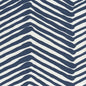 AC302-18W ZIG ZAG Navy on White Quadrille Fabric