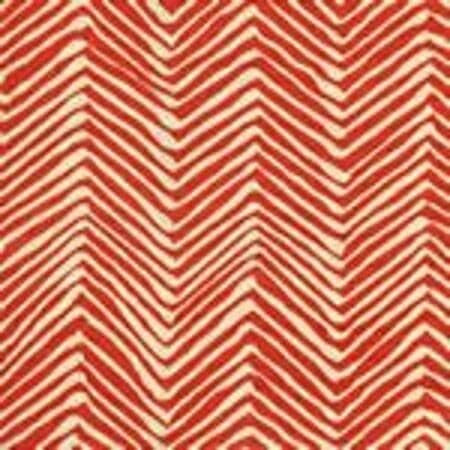 AC303-17 PETITE ZIG ZAG Shrimp on Tint Quadrille Fabric