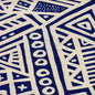 AC304O-24 LITTLE MARGIE ON OSCAR New Navy on Ivory Quadrille Fabric
