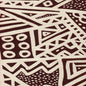 AC304O-25 LITTLE MARGIE ON OSCAR Brown on Ivory Quadrille Fabric