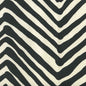 AC305-39 ZIG ZAG LARGE SCALE Black on Tint Quadrille Fabric