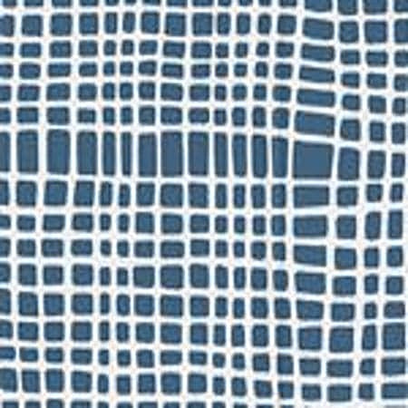 AC403-19W CRISS CROSS Navy on White Quadrille Fabric