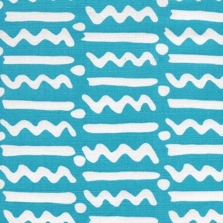 AC405-07 JAYBEE REVERSE Dark Turquoise on Oyster Quadrille Fabric