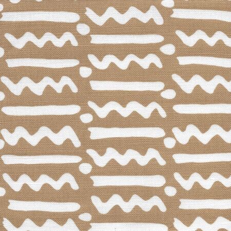 AC407-06 JAYBEE REVERSE New Camel on Oyster Quadrille Fabric