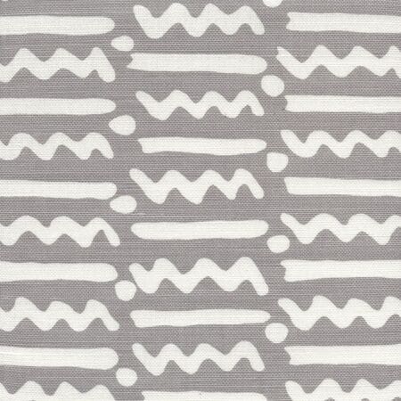 AC407-07TLC JAYBEE REVERSE Medium Grey on Tint Quadrille Fabric