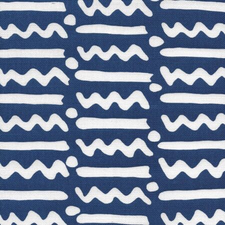 AC407-08 JAYBEE REVERSE New Navy on Oyster Quadrille Fabric