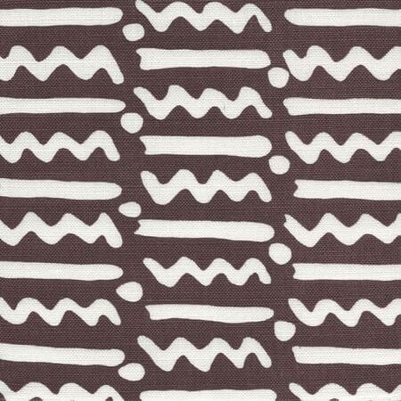 AC407-09TLC JAYBEE REVERSE New Brown on Tint Quadrille Fabric