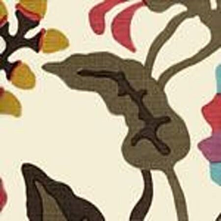 AC804-10 POTALLA Pinks, Turq, Taupe on Tint Quadrille Fabric