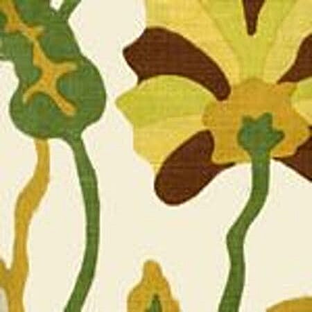 AC804-18 POTALLA Multi Greens Rust on Tint Quadrille Fabric
