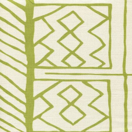 AC811-05 ARUBA II Jungle Green on Tint Quadrille Fabric