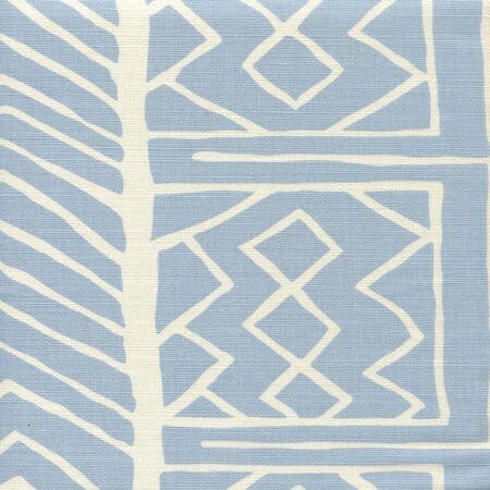 AC812-01 ARUBA II BACKGROUND Windsor Blue on Tint Quadrille Fabric