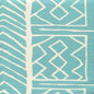 AC812-04 ARUBA II BACKGROUND Turquoise on Tint Quadrille Fabric
