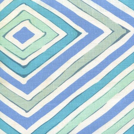 AC830-01W SILVIO Blue Gray Turquoise on Tint Quadrille Fabric