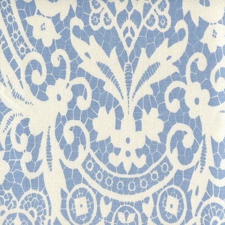 AC870-01 NEW BROMPTON Sky Blue on Tint Quadrille Fabric