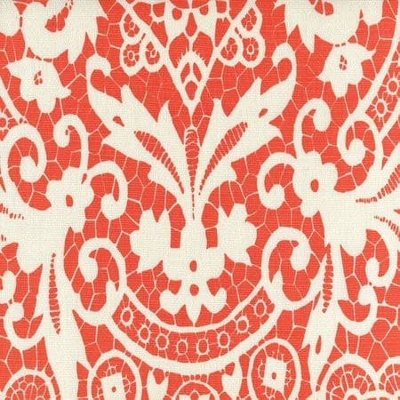 AC870-06 NEW BROMPTON Orange on Tint Quadrille Fabric