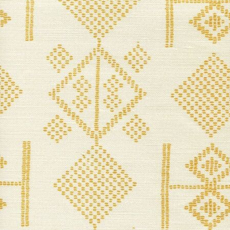 AC890-12 VACANCES Inca Gold on Tint Quadrille Fabric