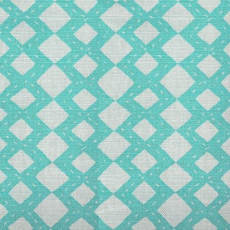 AC920-07 HANDSTITCH Turquoise Quadrille Fabric