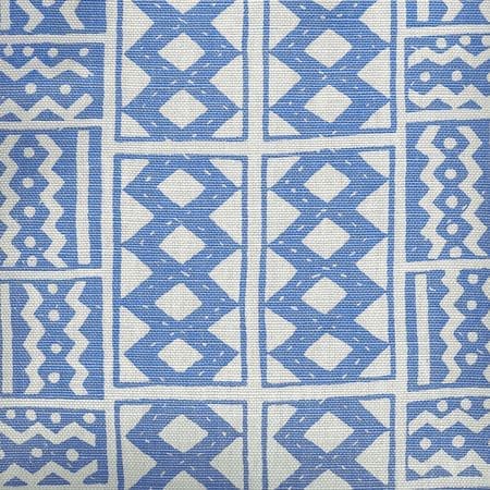 AC930-03 TIE DYE French Blue Quadrille Fabric
