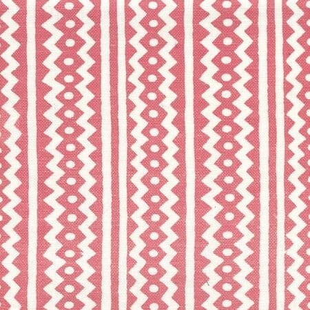 AC935-04 RIC RAC New Shrimp On Tinted Linen Cotton Quadrille Fabric