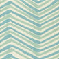 AC950-07 ZIG ZAG MULTI COLOR Aqua Light Turquoise on Tint Quadrille Fabric