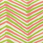 AC950-08 ZIG ZAG MULTI COLOR Coral Jungle Green on Tint Quadrille Fabric