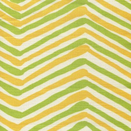 AC950-09 ZIG ZAG MULTI COLOR Lime Yellow on Tint Quadrille Fabric
