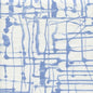 AC990CU-06 TWILL Denim Blue on White Curtain Weight Quadrille Fabric