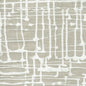 AC993C-WHITE TWILL White on Oatmeal Quadrille Fabric