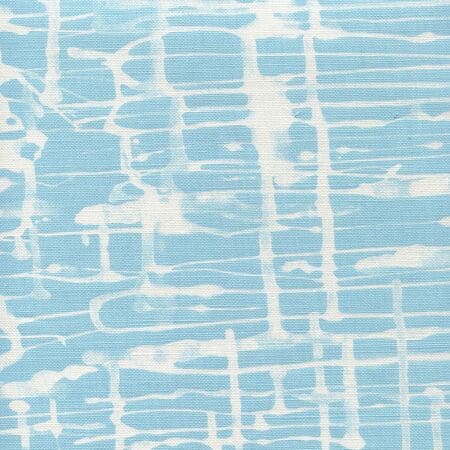 AC995-02 TWILL REVERSE Sky Blue on White Quadrille Fabric