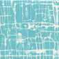AC995-04 TWILL REVERSE Turquoise on White Quadrille Fabric