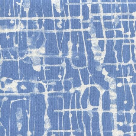 AC995-06 TWILL REVERSE Denim Blue on White Quadrille Fabric