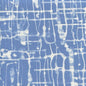 AC995-06 TWILL REVERSE Denim Blue on White Quadrille Fabric