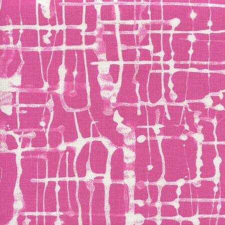 AC995-08 TWILL REVERSE Magenta on White Quadrille Fabric