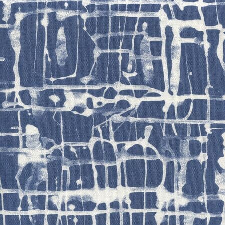 AC995-10 TWILL REVERSE Navy on White Quadrille Fabric
