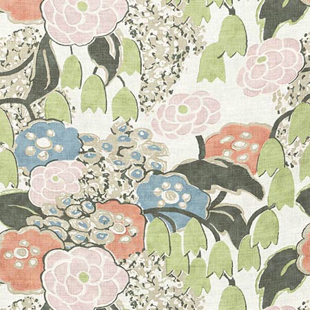 AF23100 LAURA Blush and Green Anna French Fabric