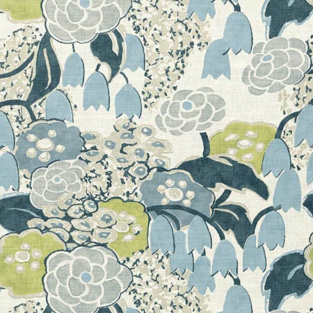 AF23104 LAURA Citrus and Blue Anna French Fabric